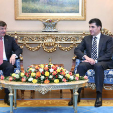 Türkischer Premierminister Davutoglu auf Besuch in Erbil