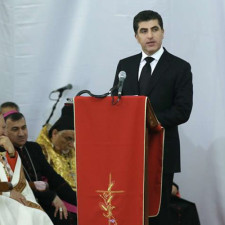 Prime Minister Barzani holds Christmas adress before displaced Christians
