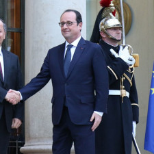 Präsident Barzani trifft französischen Präsidenten Hollande in Paris