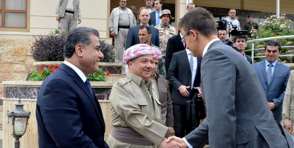 President Barzani welcomes Hungarian Foreign Minister Szijjártó in Kurdistan