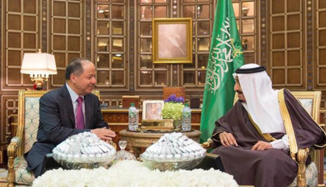 Präsident Barzani trifft saudischen König Salman in Riad