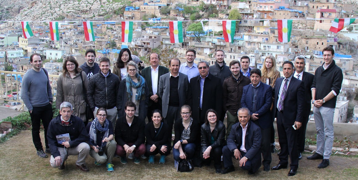 Studentengruppe der Diplomatischen Akademie Wien erkundet Region Kurdistan
