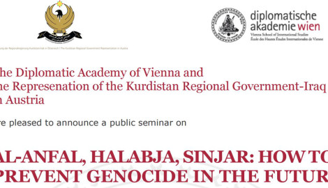 Diplomatic Academy and KRG Representation invite to seminar on 27 April 2016