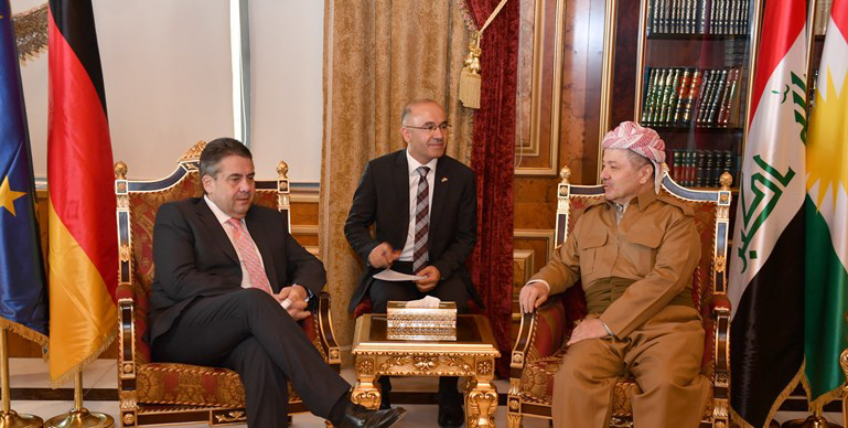 Präsident Barzani empfängt deutschen Vizekanzler
