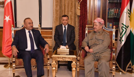 Präsident Barzani empfängt türkischen Außenminister