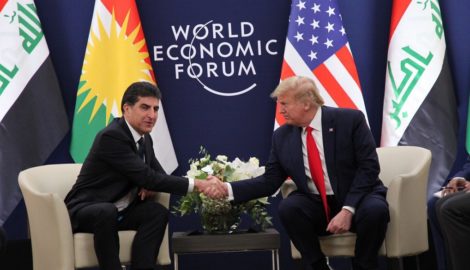 Präsident Nechirvan Barzani and US-Präsident Trump diskutieren Entiwicklungen in der Region