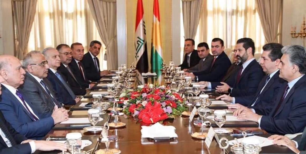 Prime Minister Masrour Barzani receives Prime Minister of Iraq Adil Abdul-Mahdi