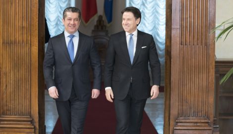 Premierminister Masrour Barzani trifft den italienischen Premierminister in Rom