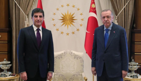 Präsident Nechirvan Barzani traf den türkischen Präsidenten Recep Tayyip Erdogan