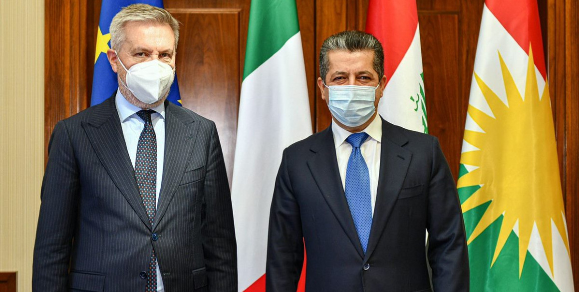 Italienischer Verteidigungsminister besucht die Region Kurdistan