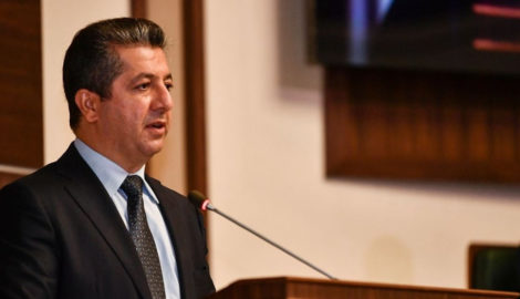 Premierminister Barzani spricht vor dem Kurdistan Parlament