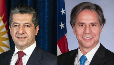 Premierminister Masrour Barzani telefoniert mit US-Außenminister