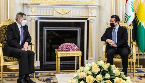 Premierminister Masrour Barzani trifft den US-Botschafter im Irak