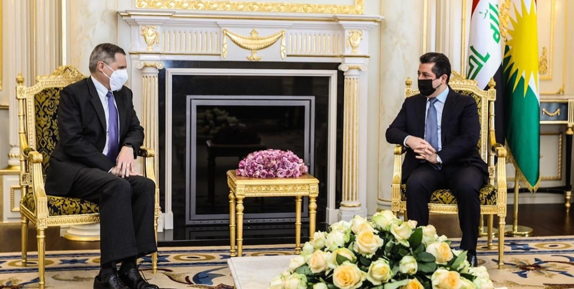 Premierminister Masrour Barzani trifft den US-Botschafter im Irak