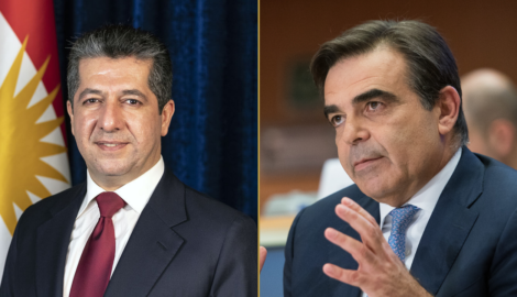 (Deutsch) Premierminister Masrour Barzani telefoniert mit Vizepräsidenten der Europäischen Kommission