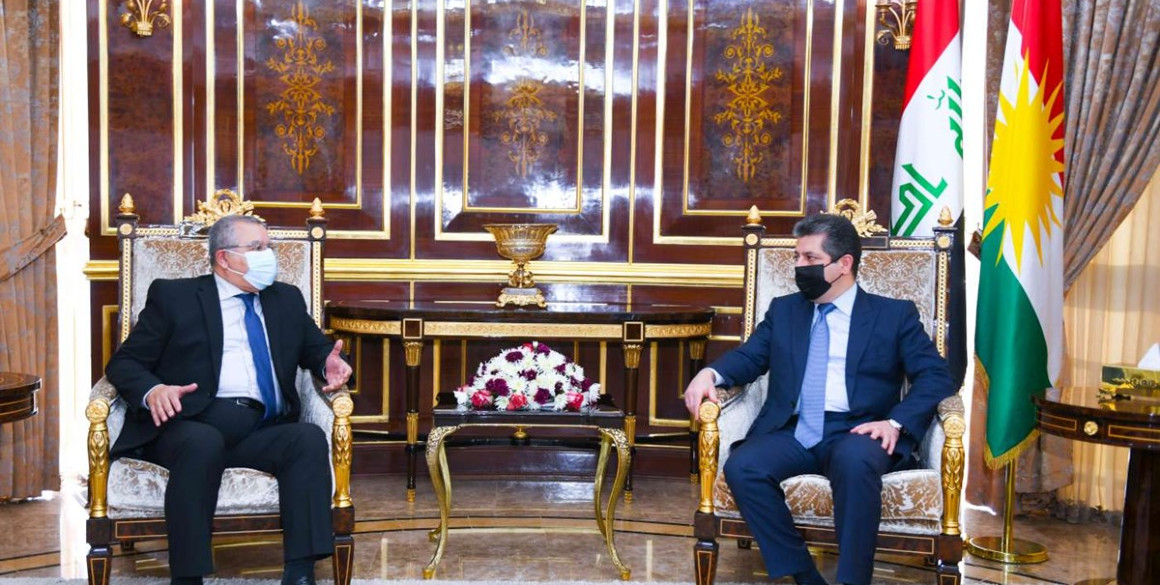 Premierminister Masrour Barzani trifft Leiter der irakischen Rothalbmondgesellschaft