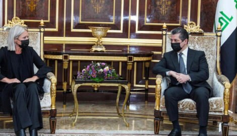 Premierminister Masrour Barzani trifft UNAMI-Chefin