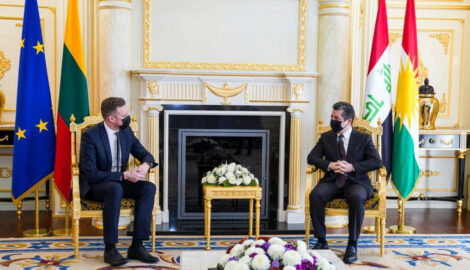 Premierminister Masrour Barzani trifft litauischen Außenminister