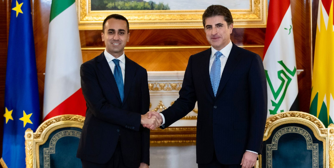 Präsident der Region Kurdistan trifft Italiens Außenminister