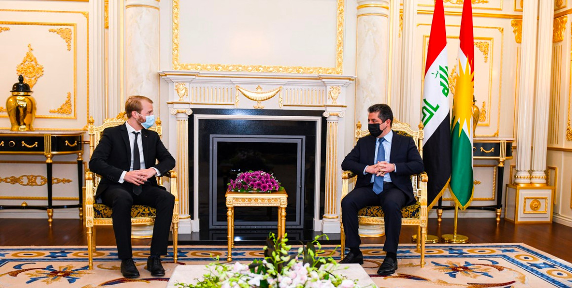 PM Masrour Barzani trifft Vertreter von Deutscher Bahn