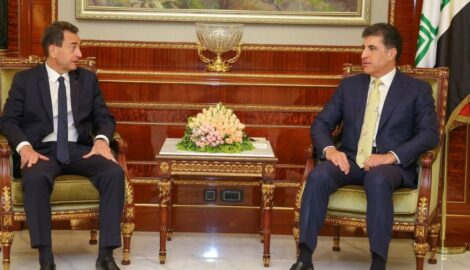 Präsident Barzani trifft Frankreichs Botschafter