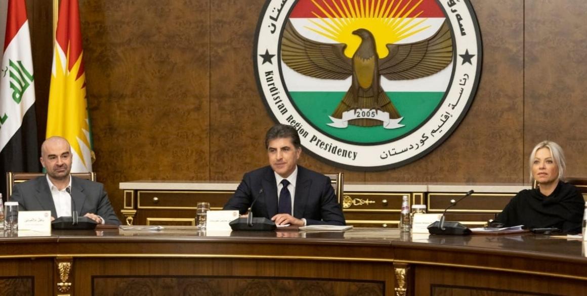 Präsident Barzani trifft politische Parteien und Vertreterin der UNO