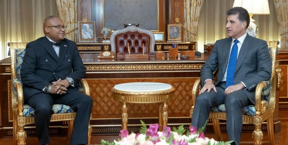 Präsident Nechirvan Barzani empfängt den neuen US-Generalkonsul