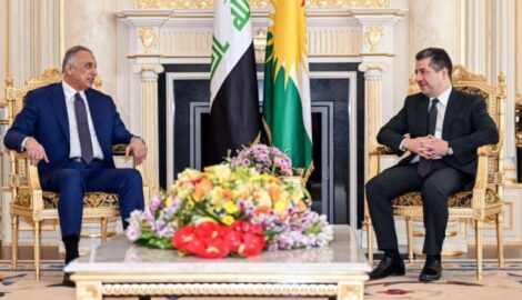 Premierminister Masrour Barzani empfängt PM al-Kadhimi