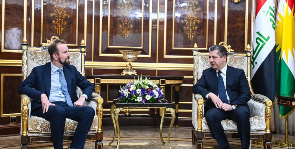 Premierminister Barzani trifft den EU-Botschafter im Irak
