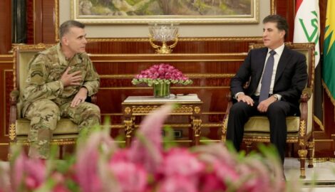 Präsident Nechirvan Barzani trifft Generalmajor McFarlane