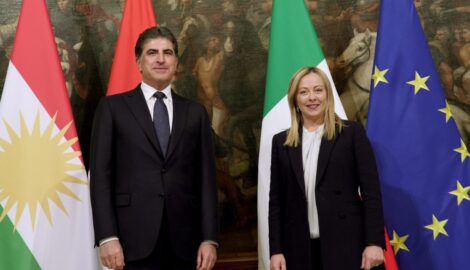 Präsident Nechirvan Barzani wird in Italien empfangen