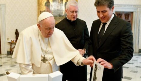 Audienz von Präsident Nechirvan Barzani bei Seiner Heiligkeit Papst Franziskus