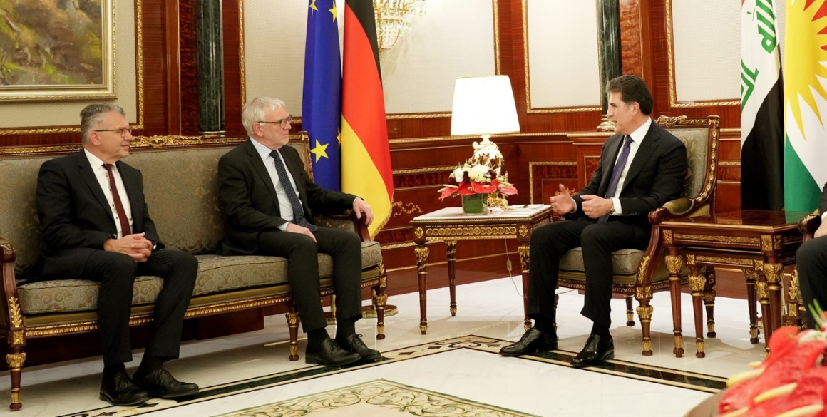 Präsident Barzani empfängt hochrangige Delegation aus Deutschland