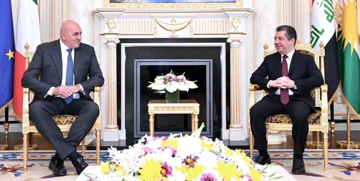 Premierminister Barzani empfängt italienischen Verteidigungsminister Crosetto