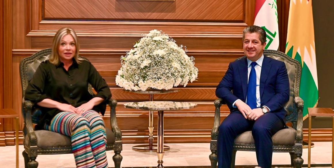 Premierminister Barzani trifft UNAMI-Leiterin Plasschaert