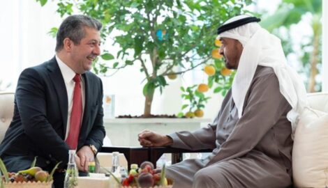 Premierminister Barzani trifft VAE-Präsidenten in Abu Dhabi