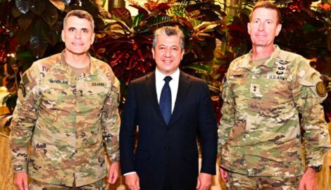 PM Barzani empfängt scheidenden Generalmajor und dessen Nachfolger