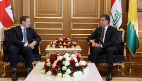 Präsident Barzani trifft britischen Staatssekretär für Sicherheitsfragen