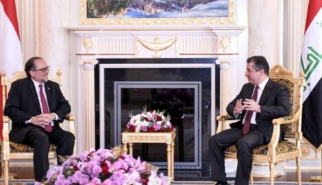 Premierminister Barzani empfängt österreichischen Außenminister
