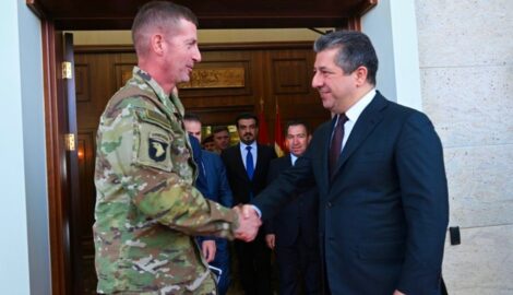 PM Barzani trifft US-Kommandeur der Operation Inherent Resolve