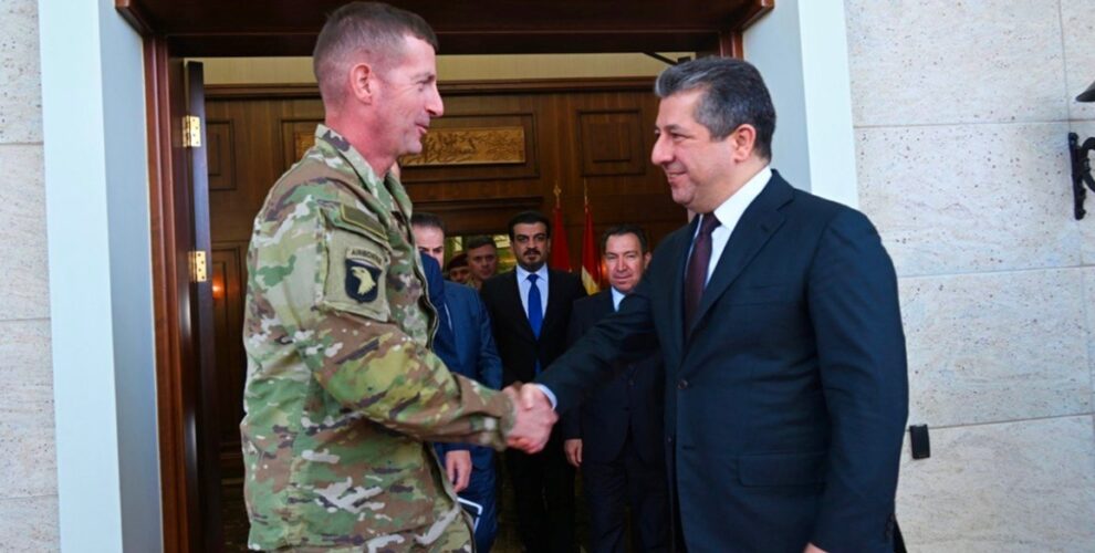 Prime Minister Barzani Meets with US Commander of Operation