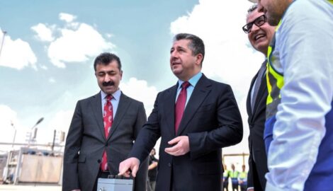 KRG-Premierminister eröffnet moderne Asphaltrecyclingfabrik in Erbil