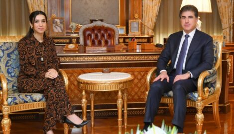 President Nechirvan Barzani Meets With Yezidi Activist Nadia Murad