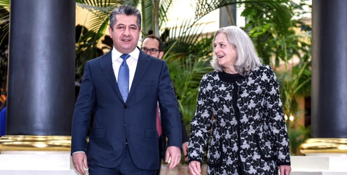Premierminister Masrour Barzani empfängt US-Botschafterin Alina Romanowski