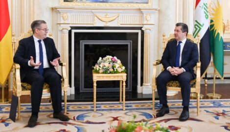 Premierminister Barzani empfängt den deutschen Staatsminister Tobias Lindner