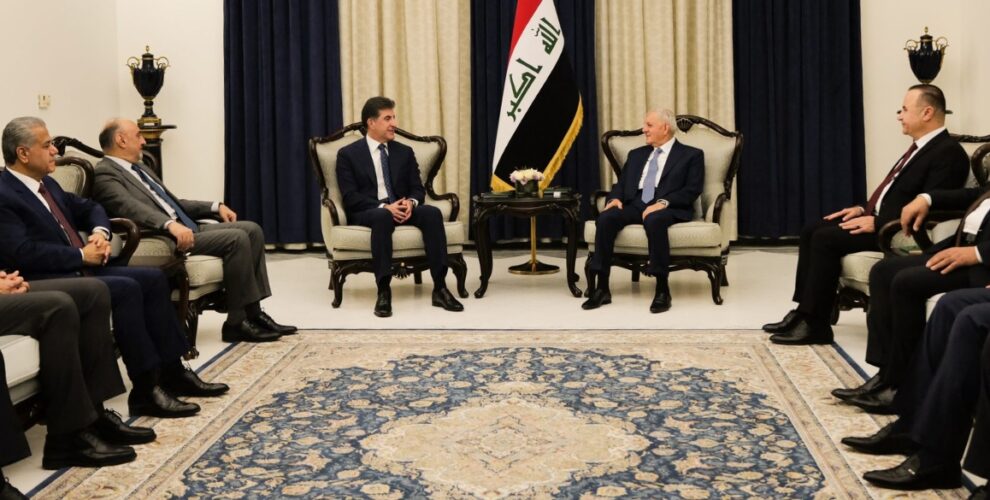 Präsident Barzani trifft irakischen Präsidenten Rashid