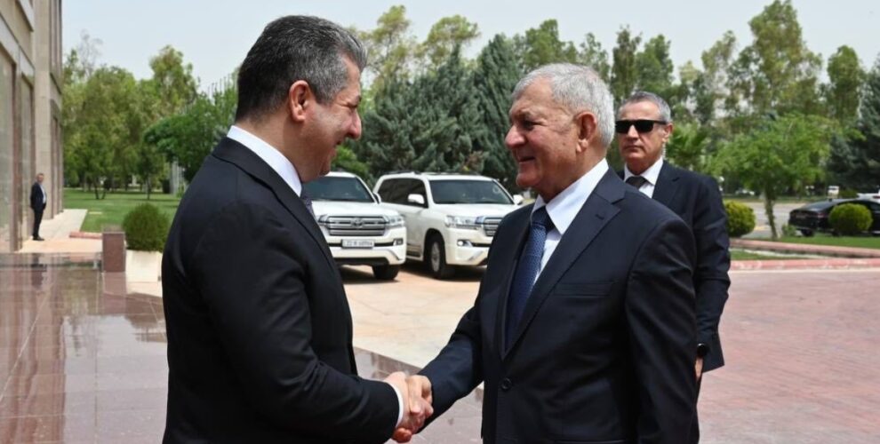 Prime Minister Barzani and President Barzani discuss key issues with Iraqi President
