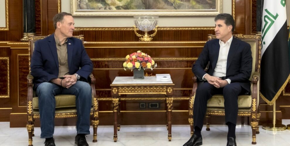 Präsident Nechirvan Barzani trifft mit einer Delegation des US-Senats zusammen