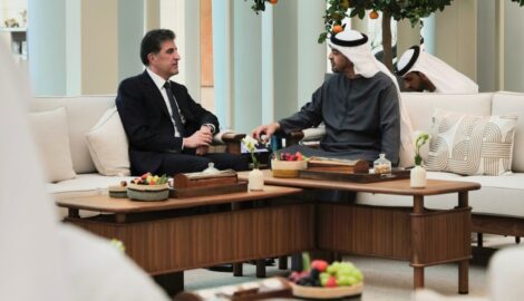 President Barzani meets his UAE counterpart in Abu Dhabi