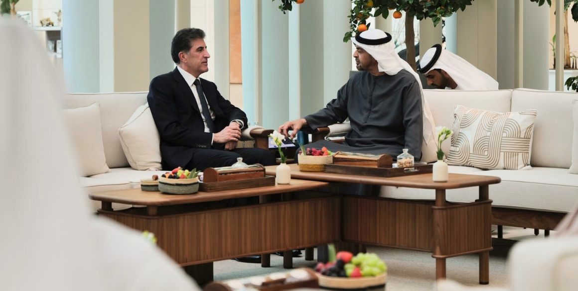 Präsident Barzani trifft seinen Amtskollegen aus den VAE in Abu Dhabi